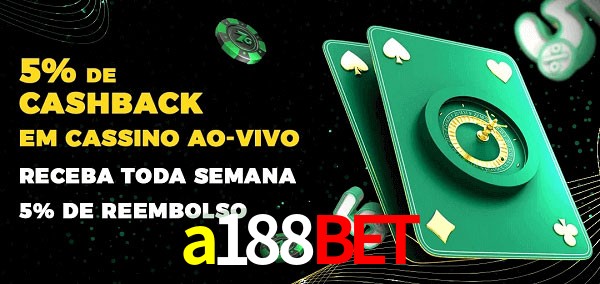 Promoções do cassino ao Vivo a188bet